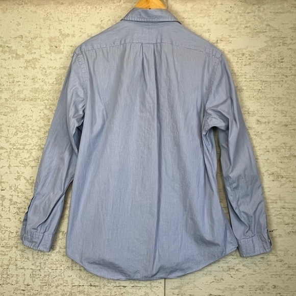 RALPH LAUREN Blue Custom Fit Button Down Shirt Size 16.5 34/35 - Picture 11 of 13